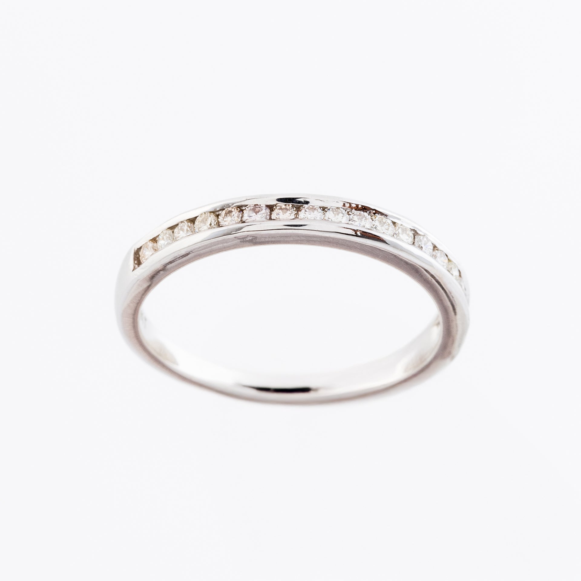Dainty Channel Diamond Wedding Band