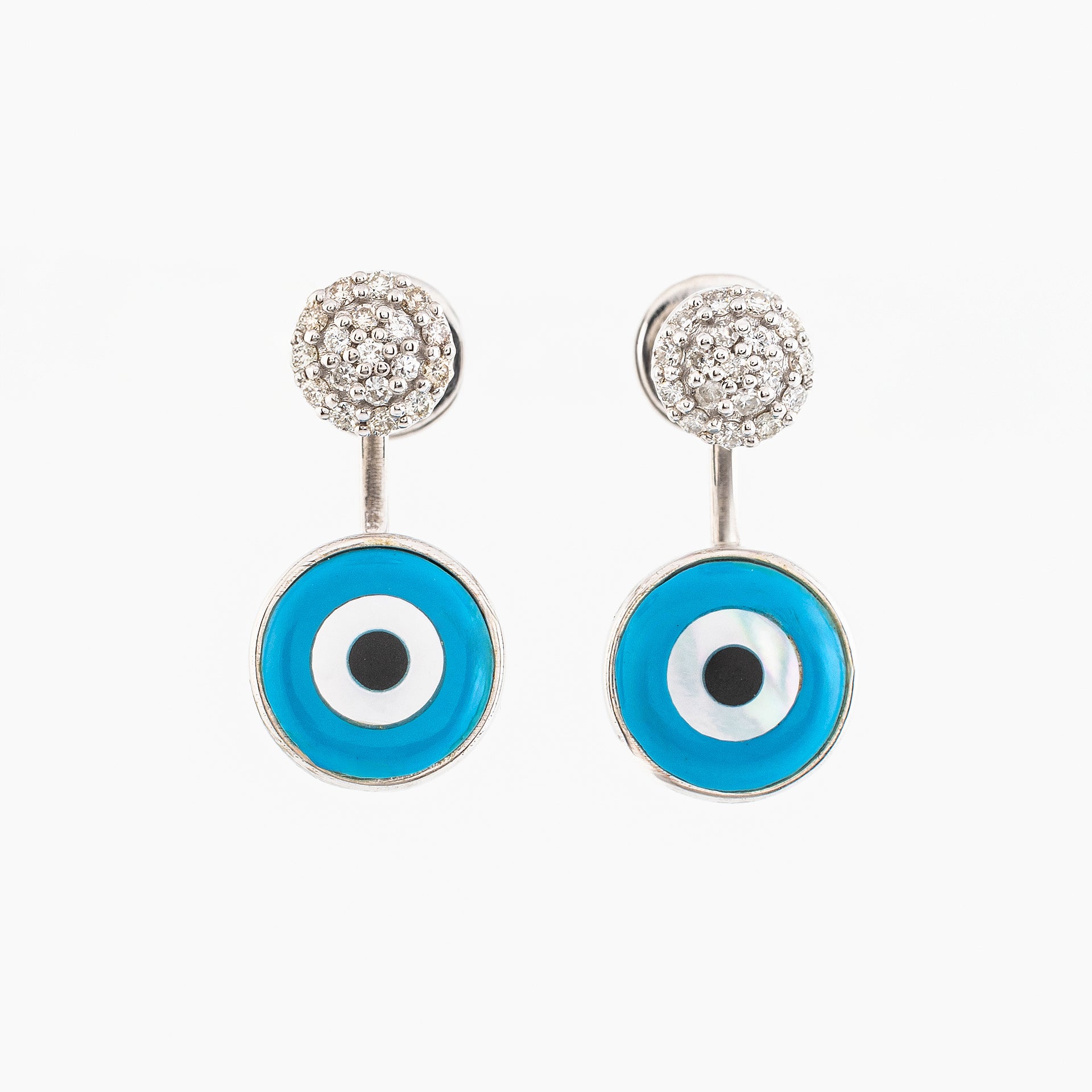 Evil Eye Diamond Earrings