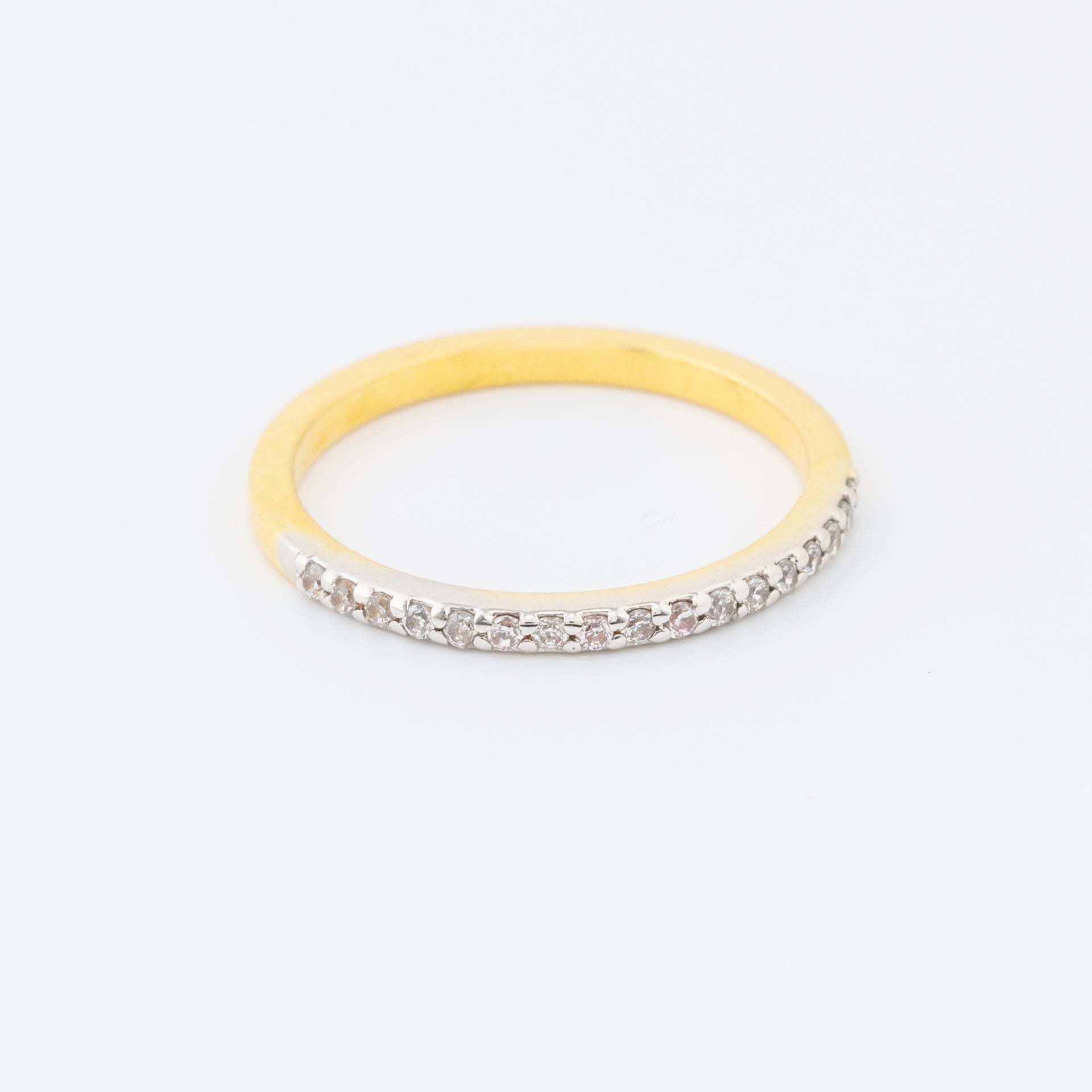 Half Eternity Diamond Plain Wedding Band