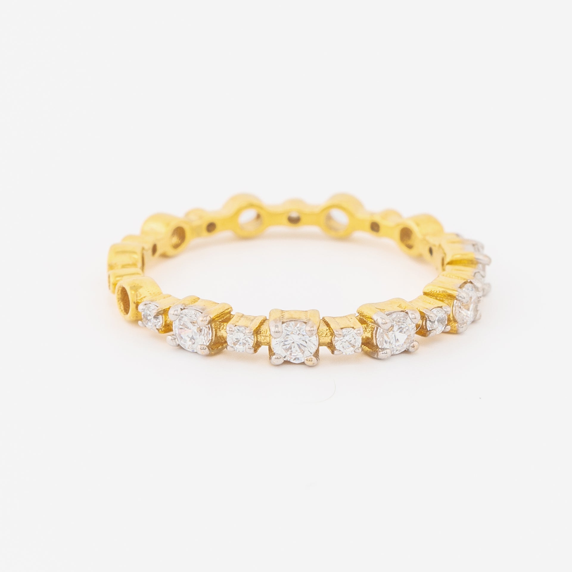Half Eternity Round Diamond Wedding Band