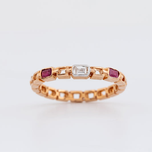 Link Ruby Diamond Ring