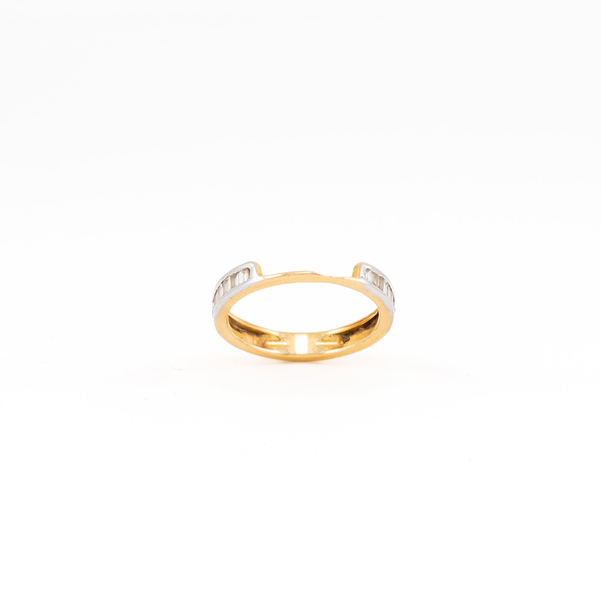 Toi Et Moi Pear and Round Wedding Band