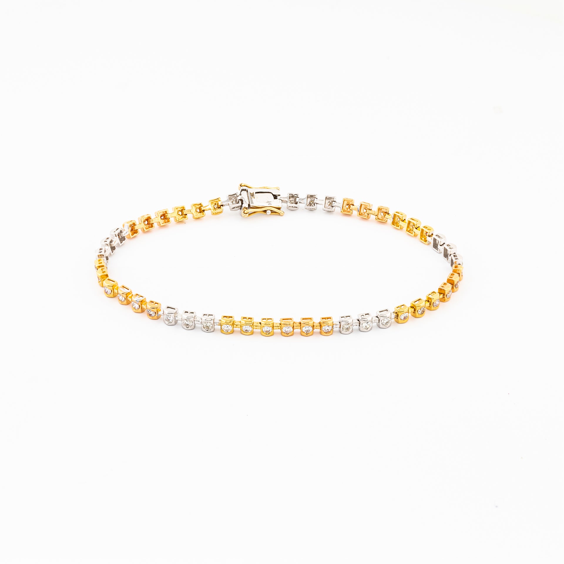 Thick Diamond Line Bracelet