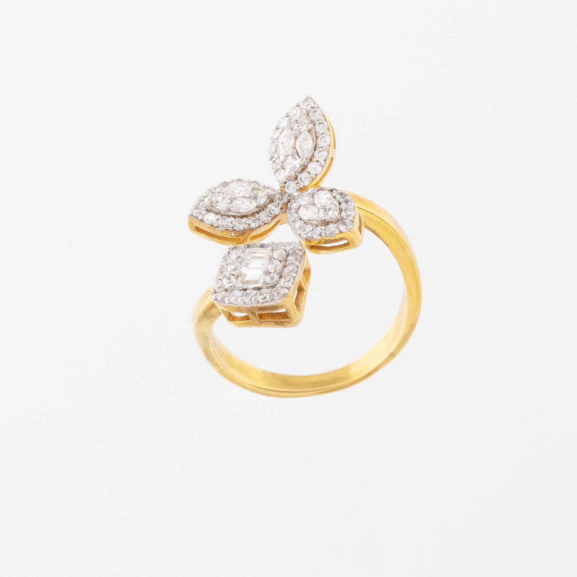 Vian Flower Cluster Diamond Statement Ring