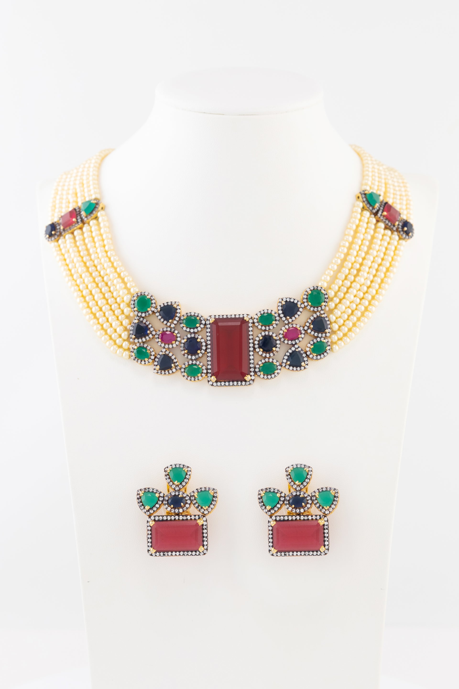 Vian Opulent Gemstone and Multi-Strand Pearl Collection