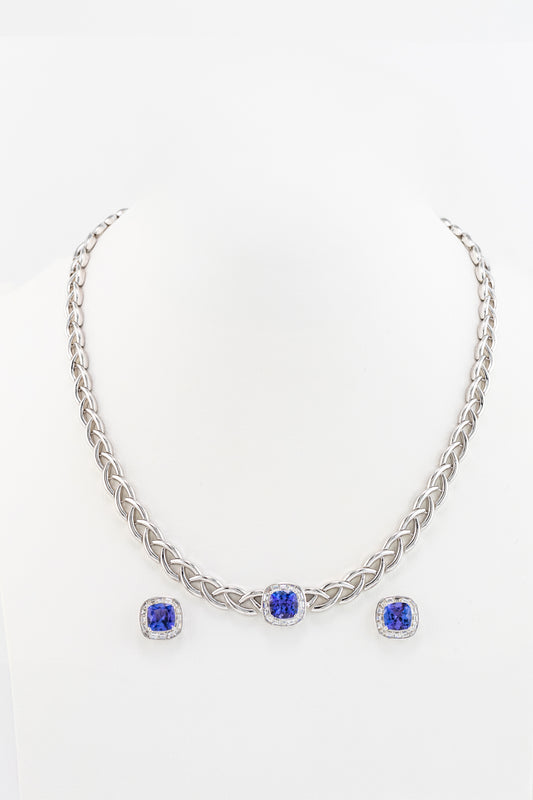 Vian Trendy Tanzanite and Diamond Link collection