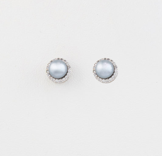 Changeable Pearl and Diamond Earrings