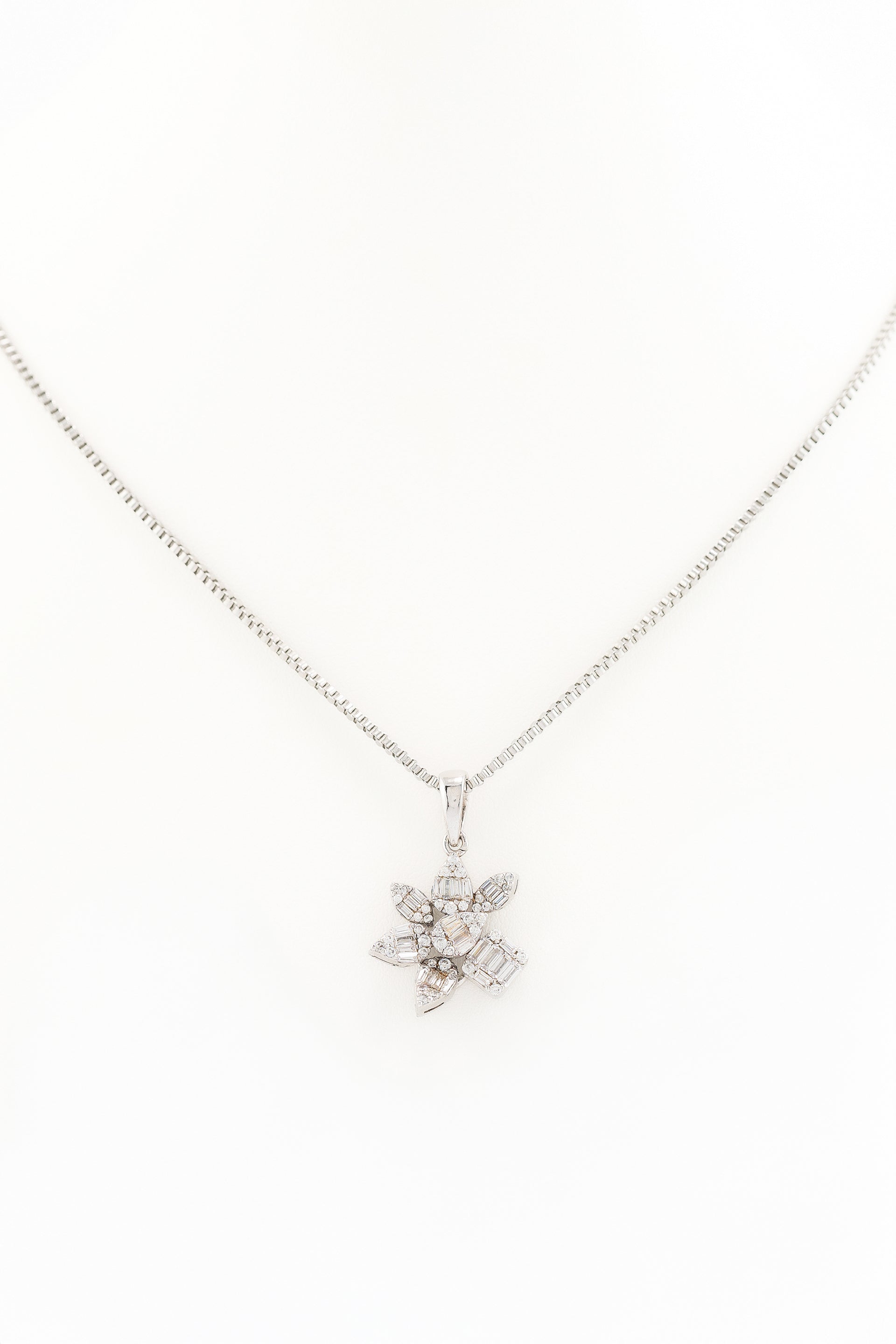 Cluster Diamond Flower Pendant Collection