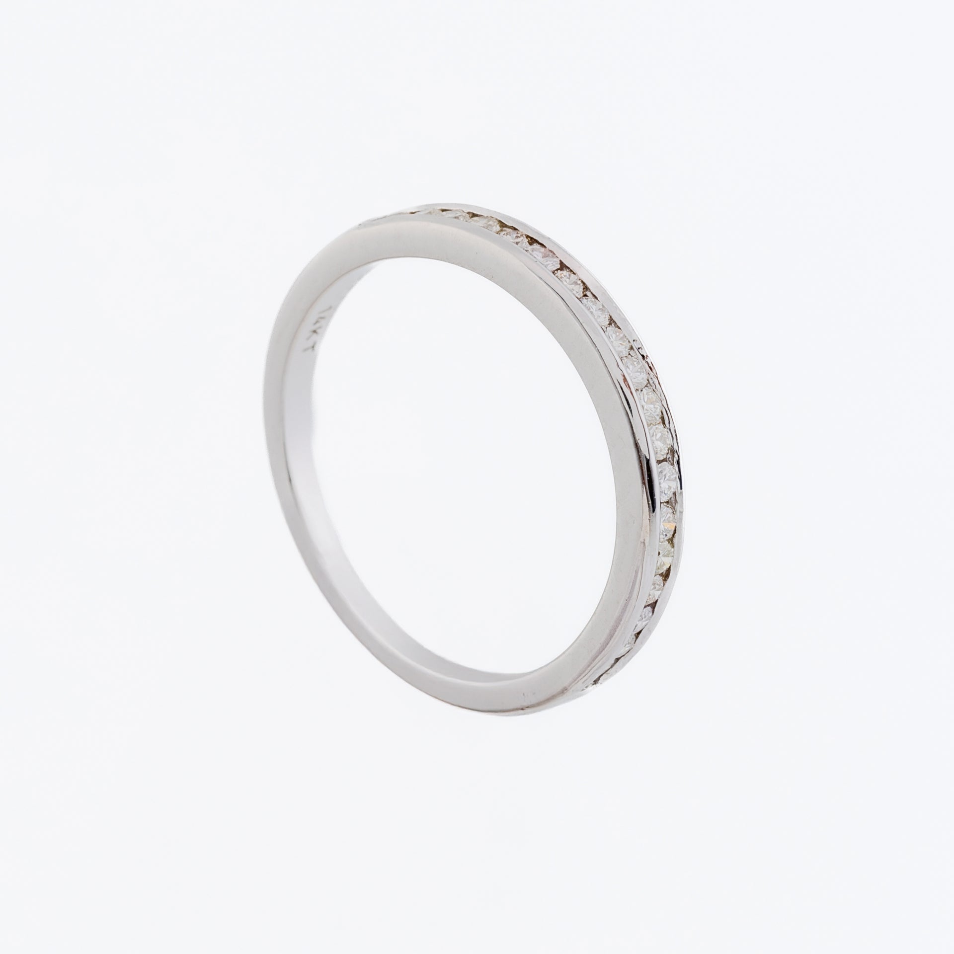 Dainty Channel Diamond Wedding Band