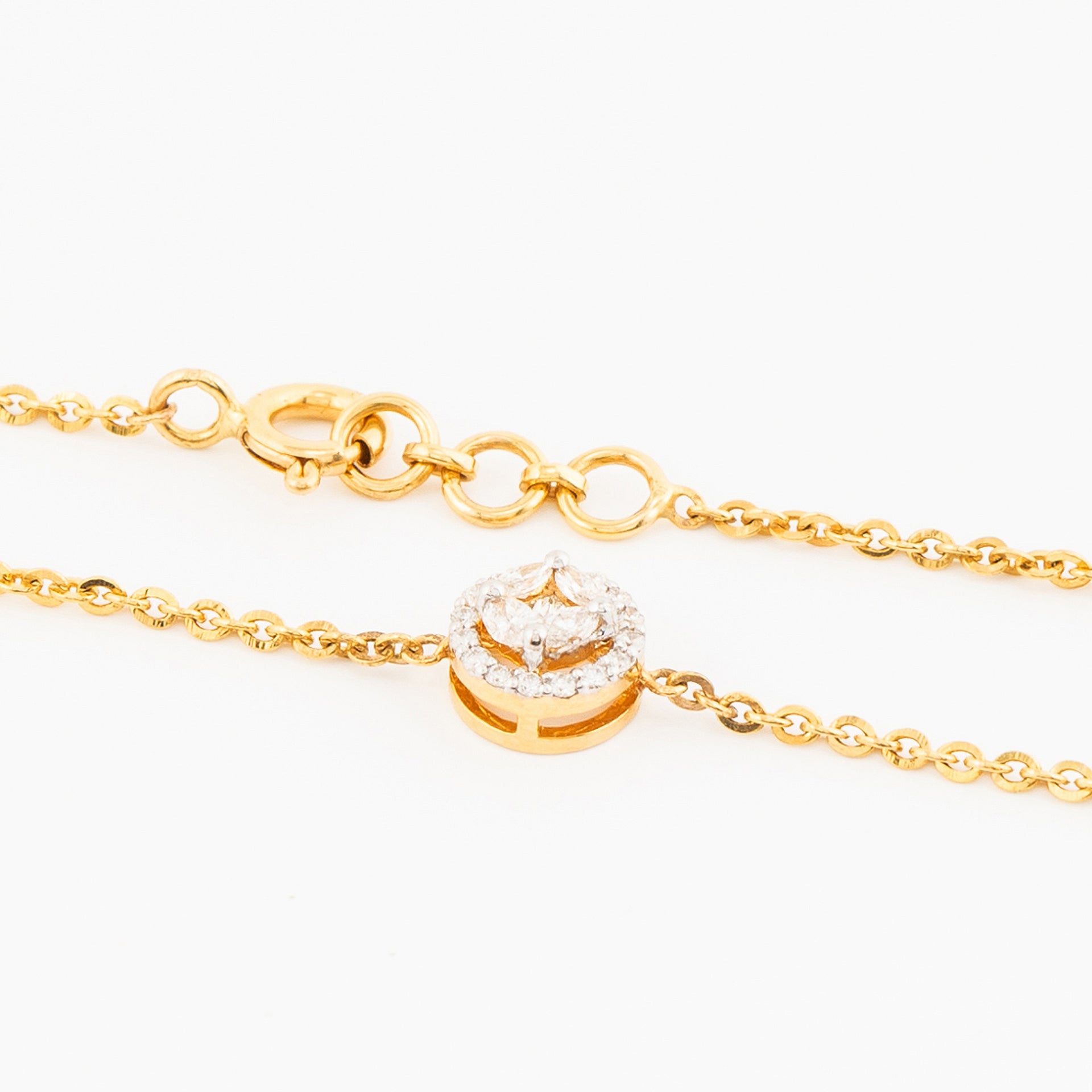 Diamond Round Cluster Bracelet