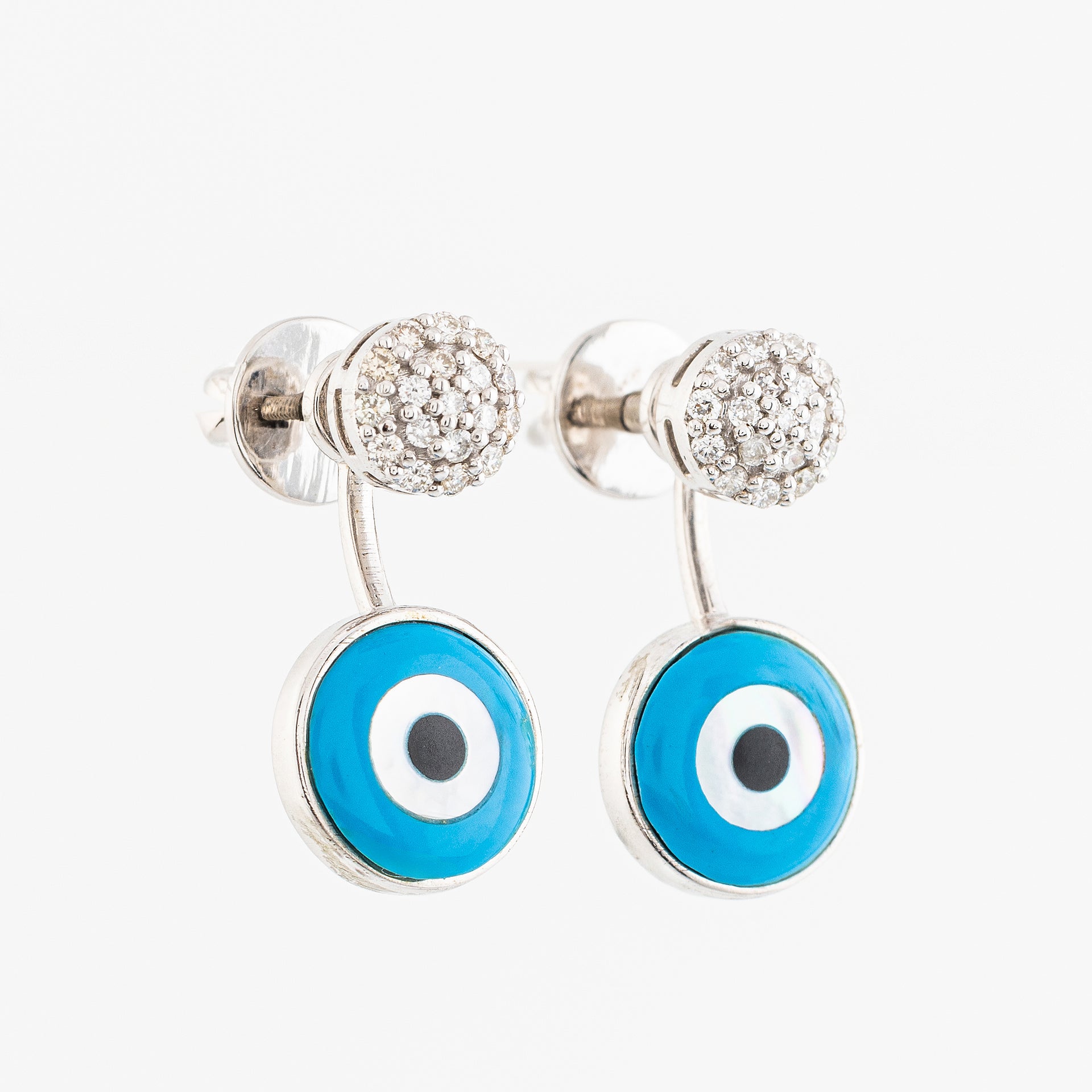 Evil Eye Diamond Earrings