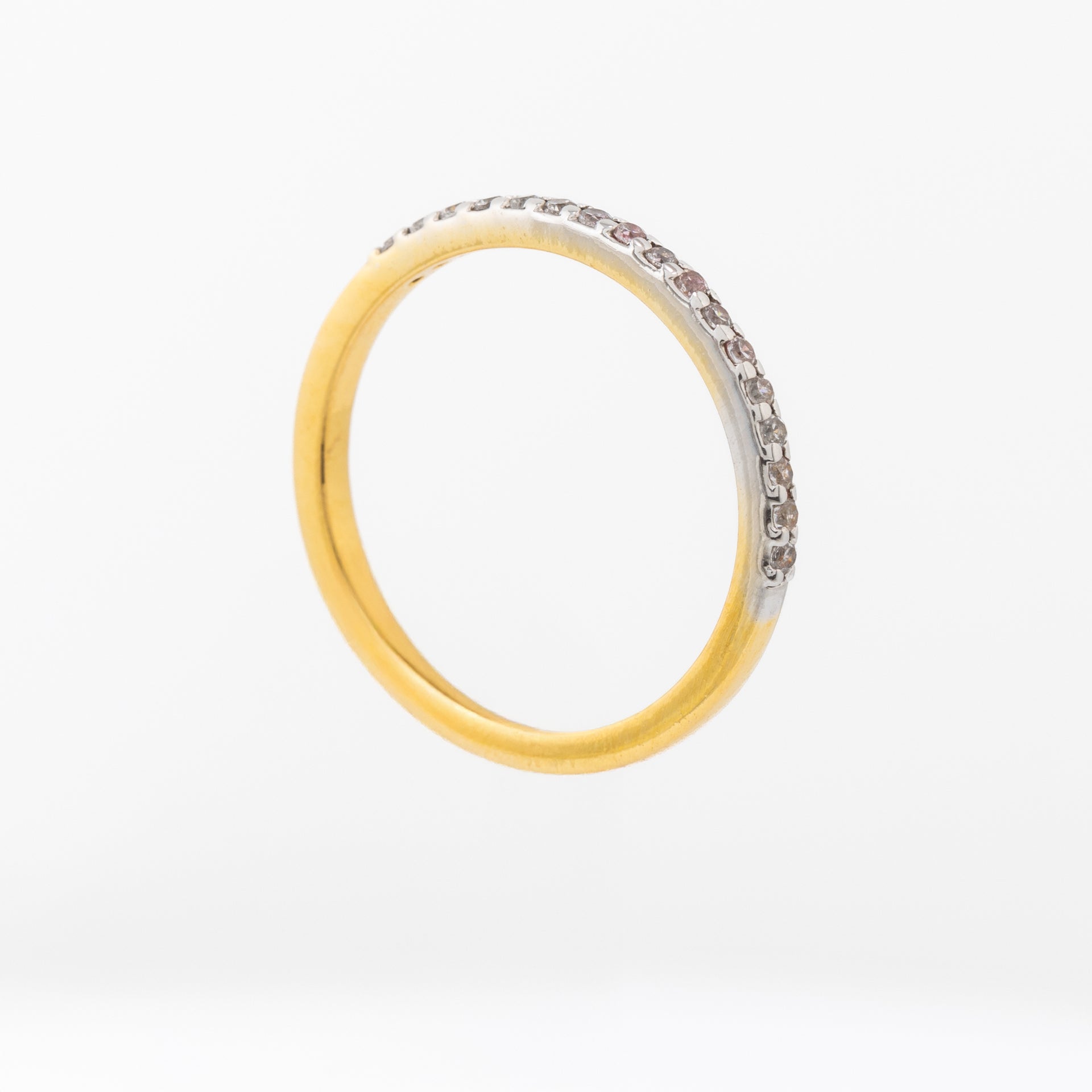 Half Eternity Diamond Plain Wedding Band