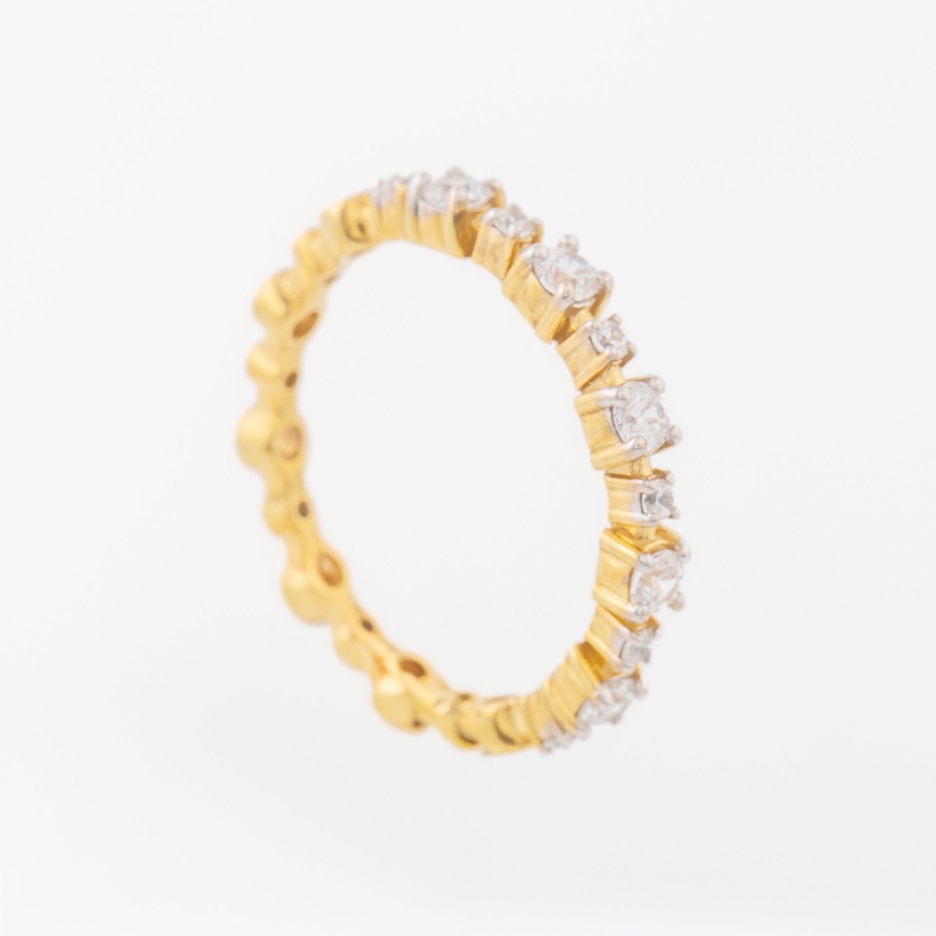 Half Eternity Round Diamond Wedding Band