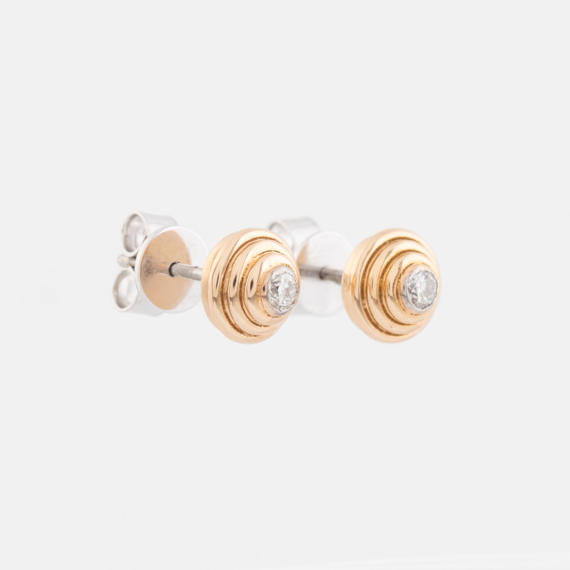 Single Diamond Stud Earrings
