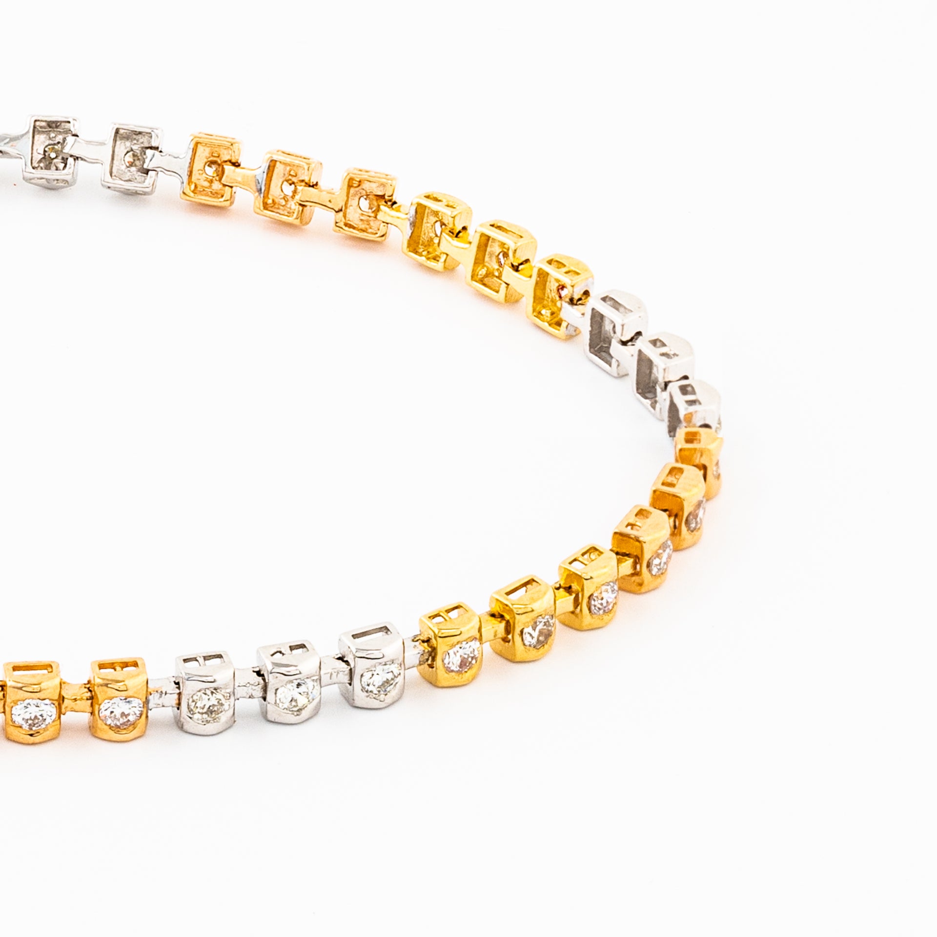 Thick Diamond Line Bracelet
