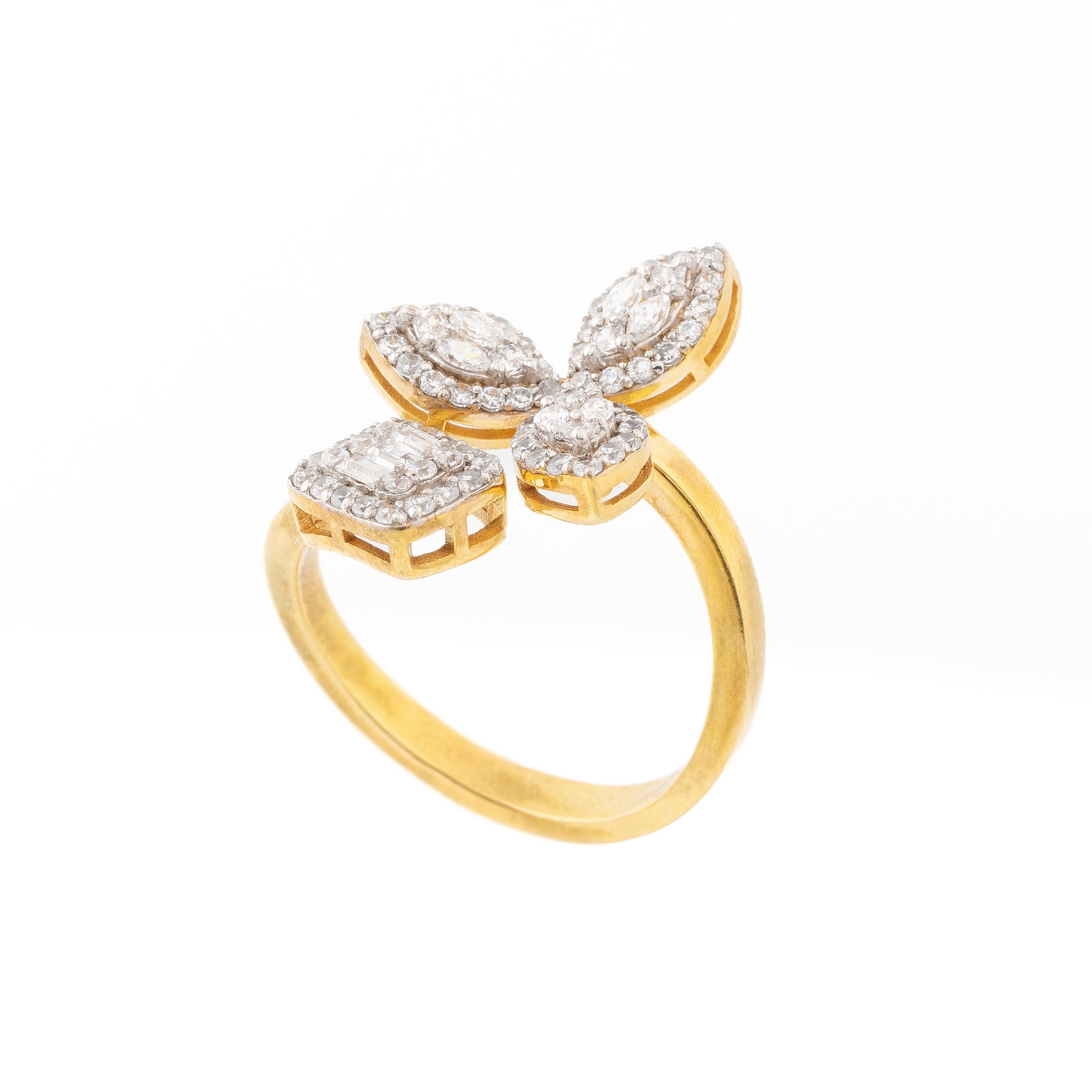 Vian Flower Cluster Diamond Statement Ring