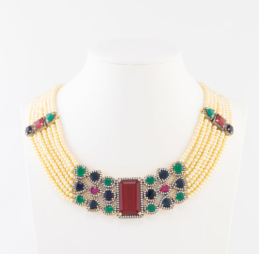 Vian Opulent Gemstone and Multi-Strand Pearl Collection