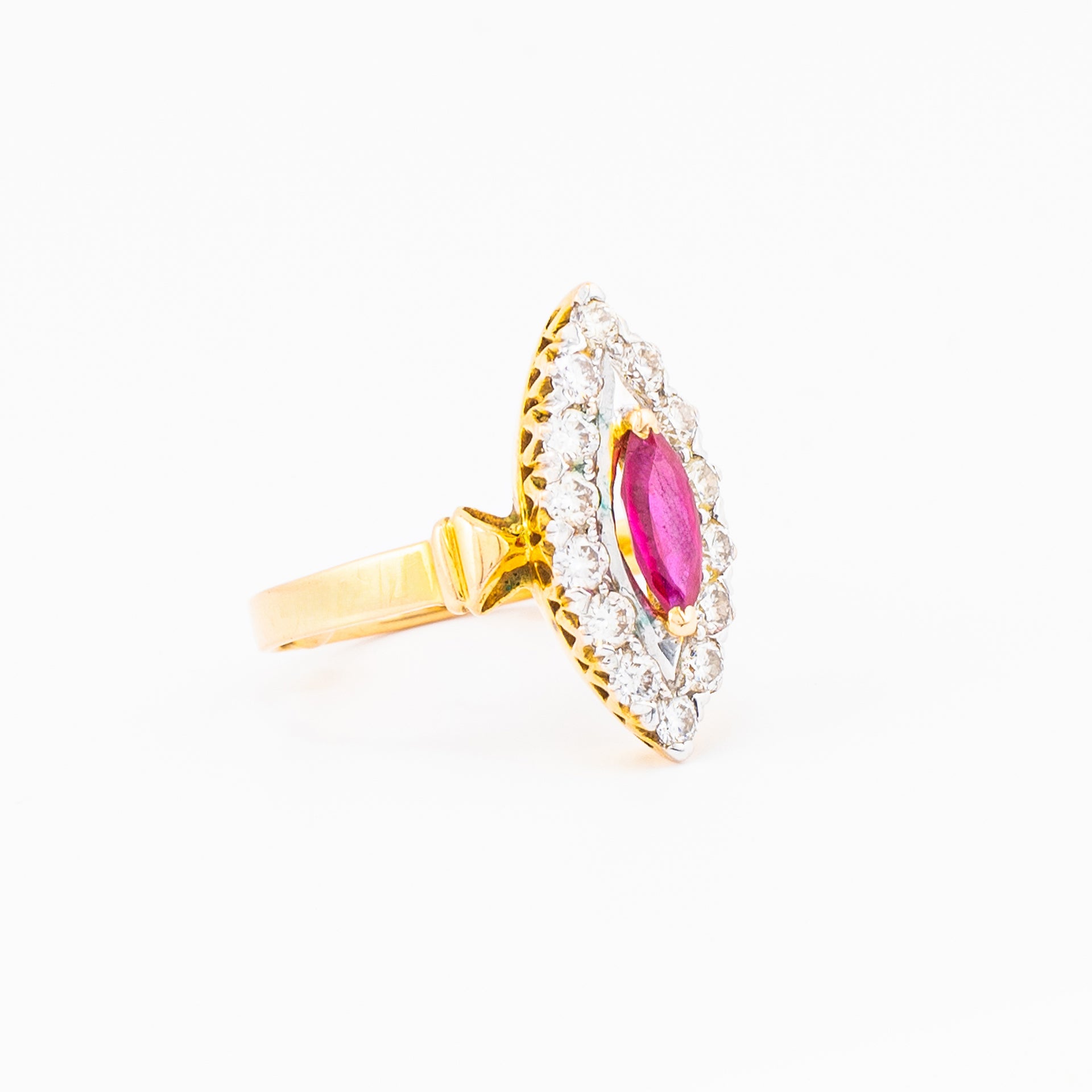 Vian Timeless Ruby and Diamond Statement Ring