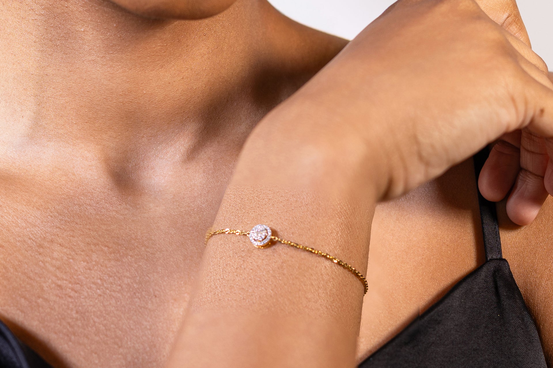 Diamond Round Cluster Bracelet