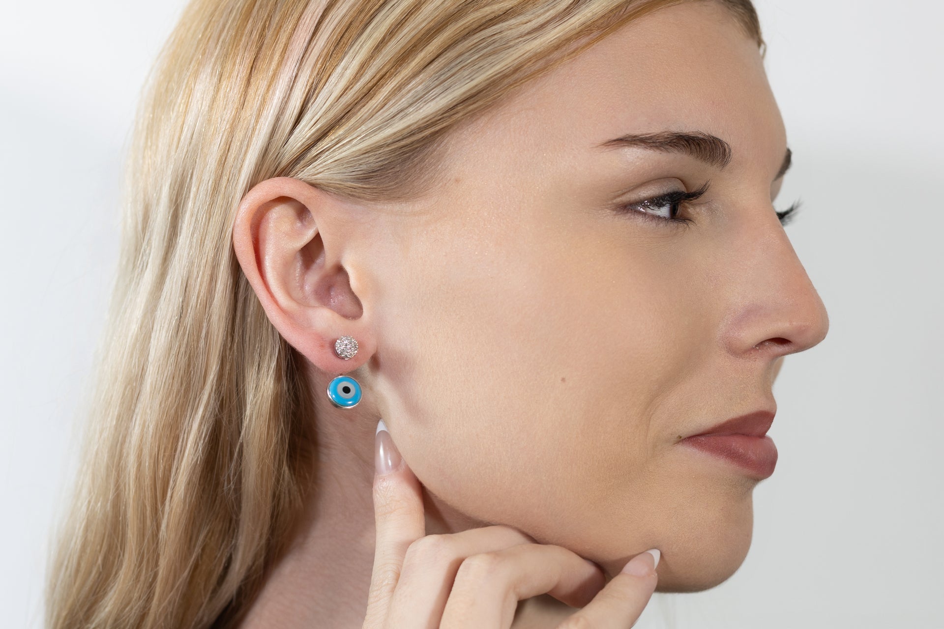 Evil Eye Diamond Earrings