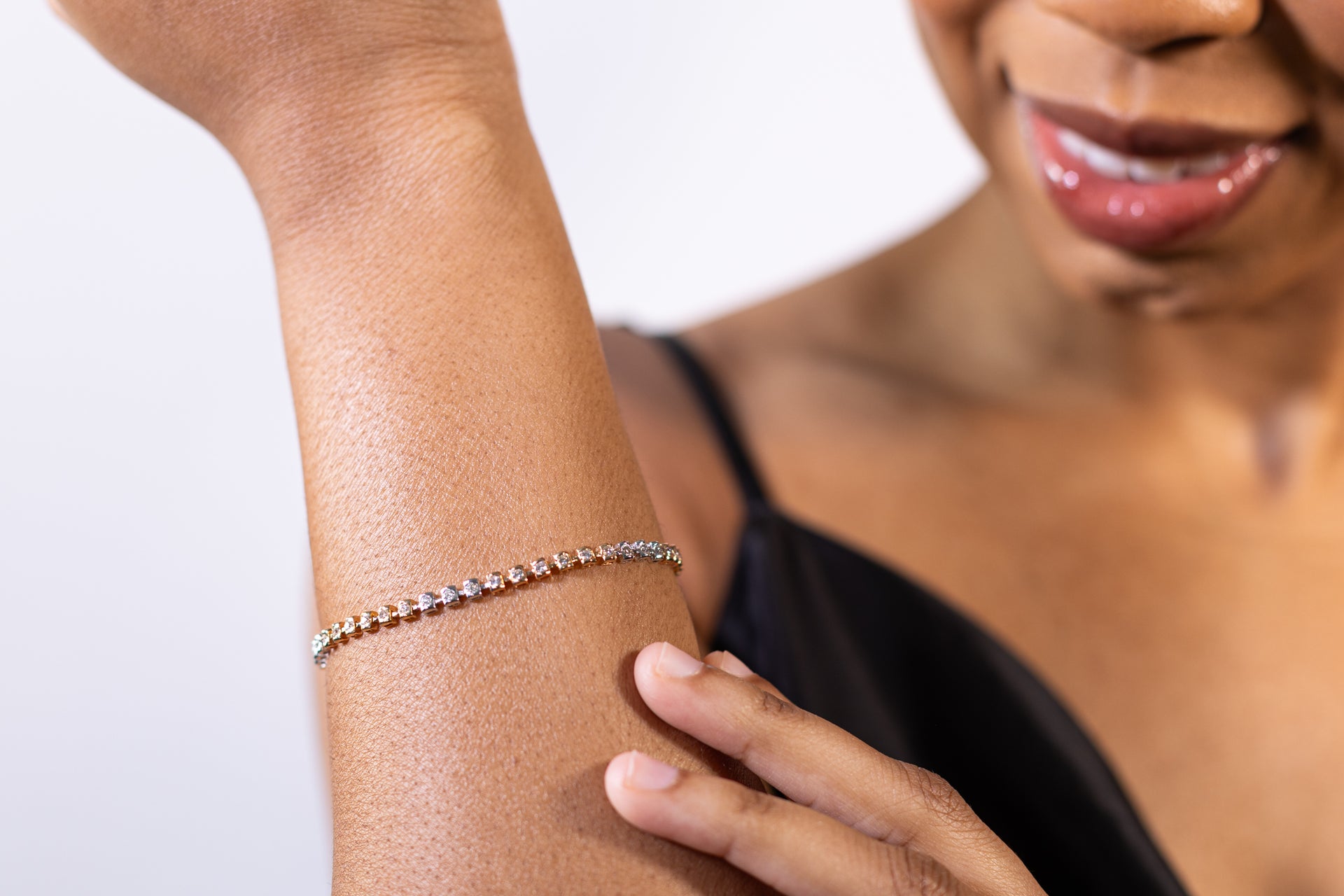 Thick Diamond Line Bracelet