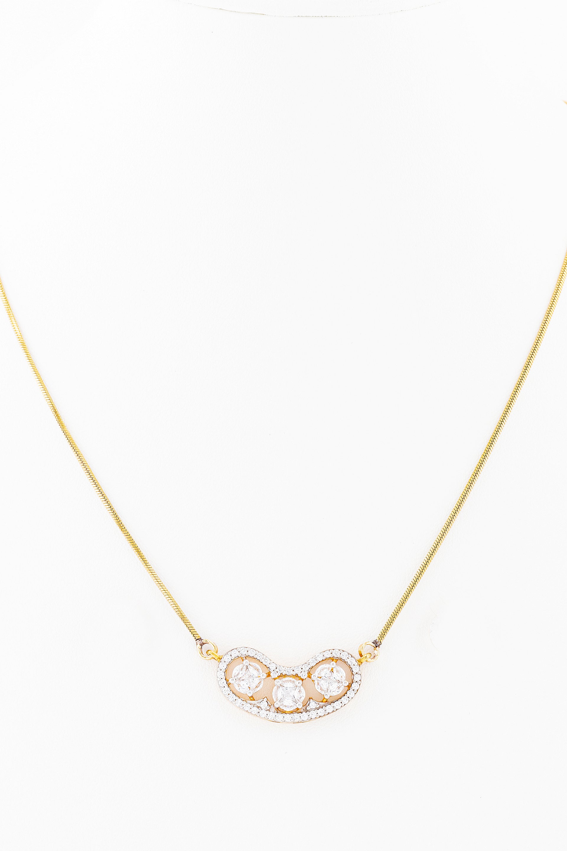 Three Stone Cluster Diamond Pendant Collection