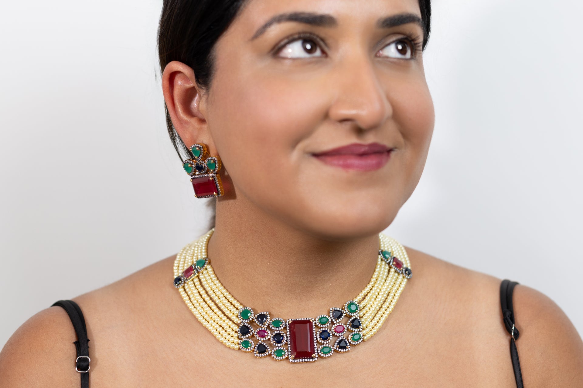Vian Opulent Gemstone and Multi-Strand Pearl Collection