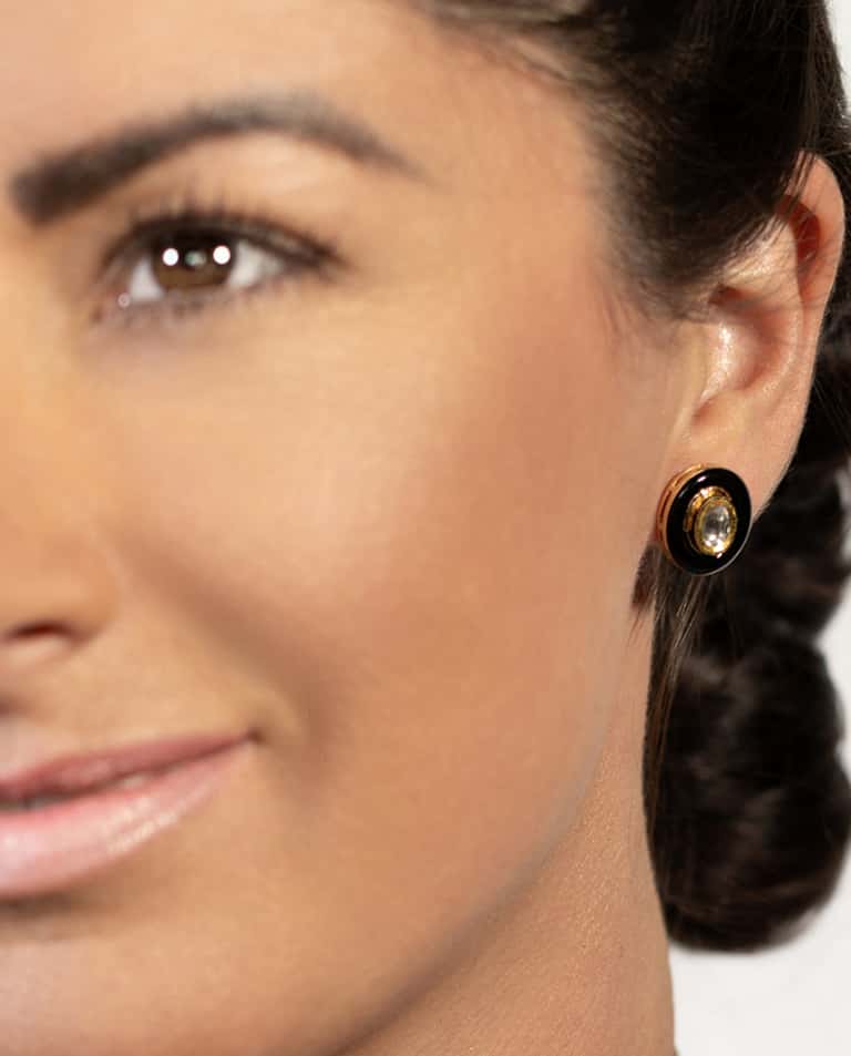 Vian Uncut Diamond Black Enamel Collection