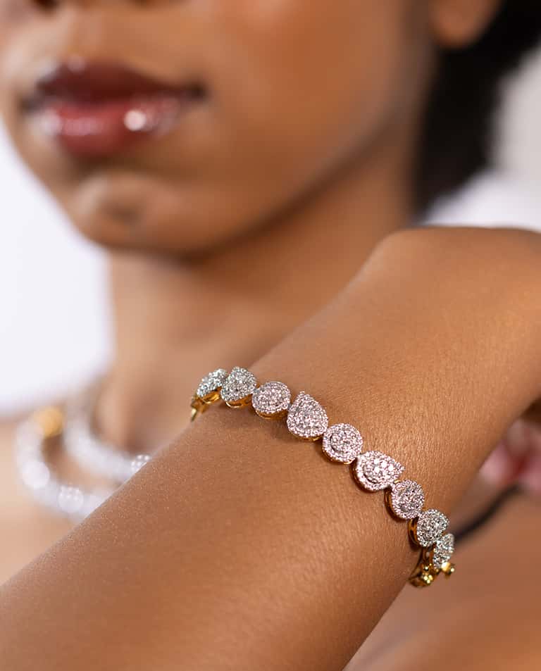 Vian Radiant Cluster Diamond Two Line Collection