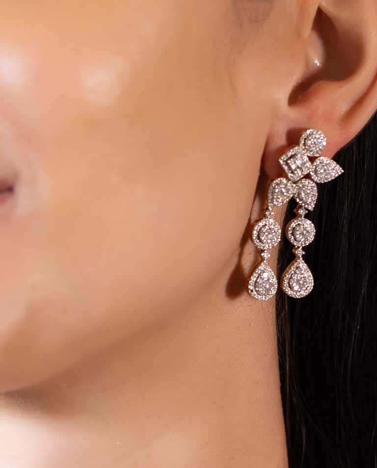 Vian Radiant Cluster Diamond Two Line Collection