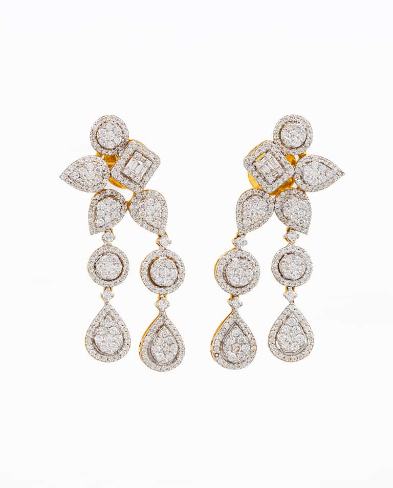 Vian Radiant Cluster Diamond Two Line Collection