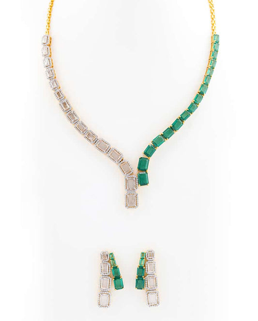 Vian Rose Cut Diamond and Emerald Collection