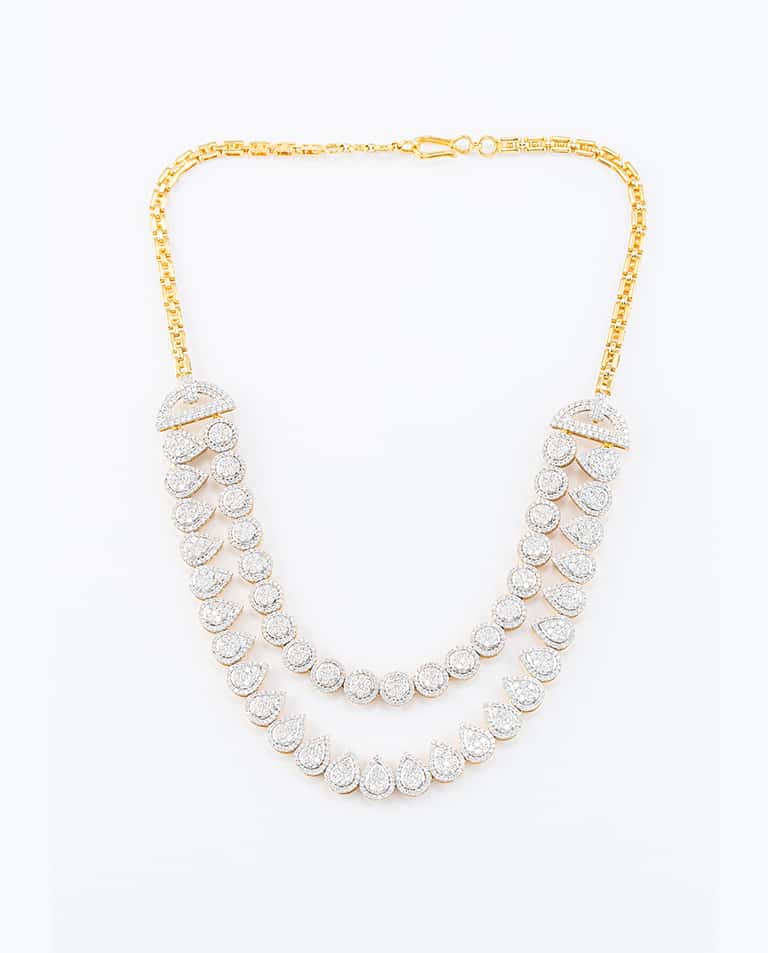 Vian Radiant Cluster Diamond Two Line Collection