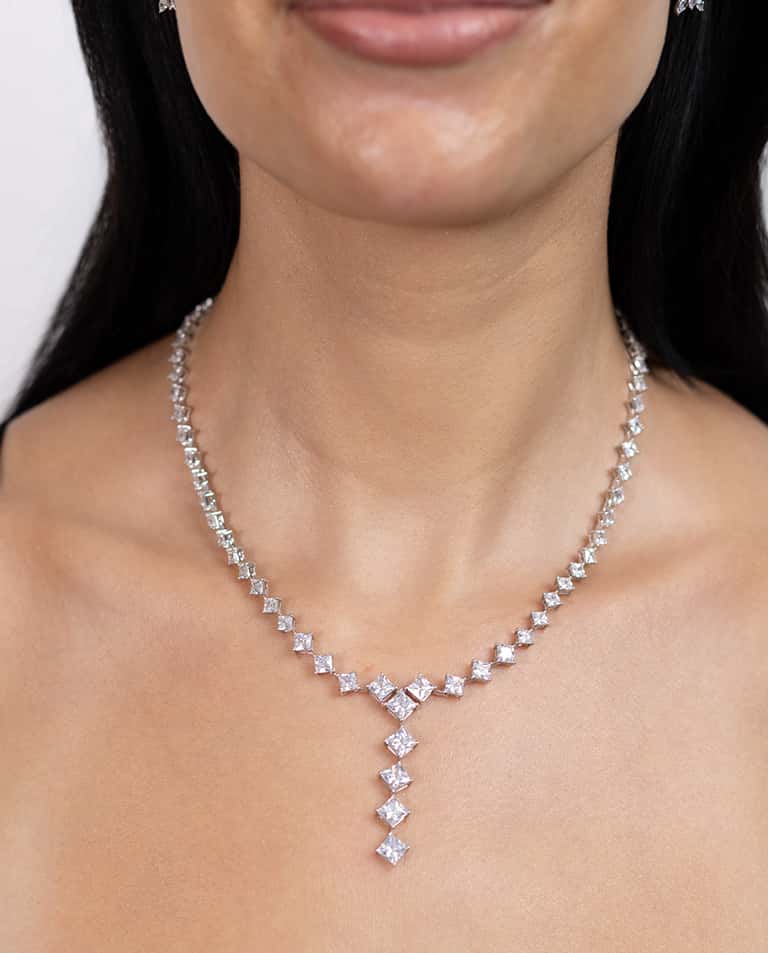 Exquisite Princess Drop Necklace