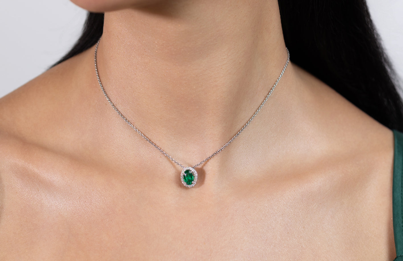 Changeable Stones and Diamond Necklace