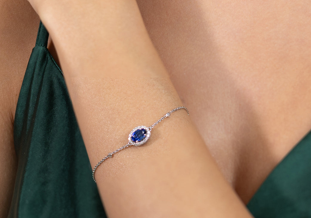 Changeable Stones and Diamond Bracelet