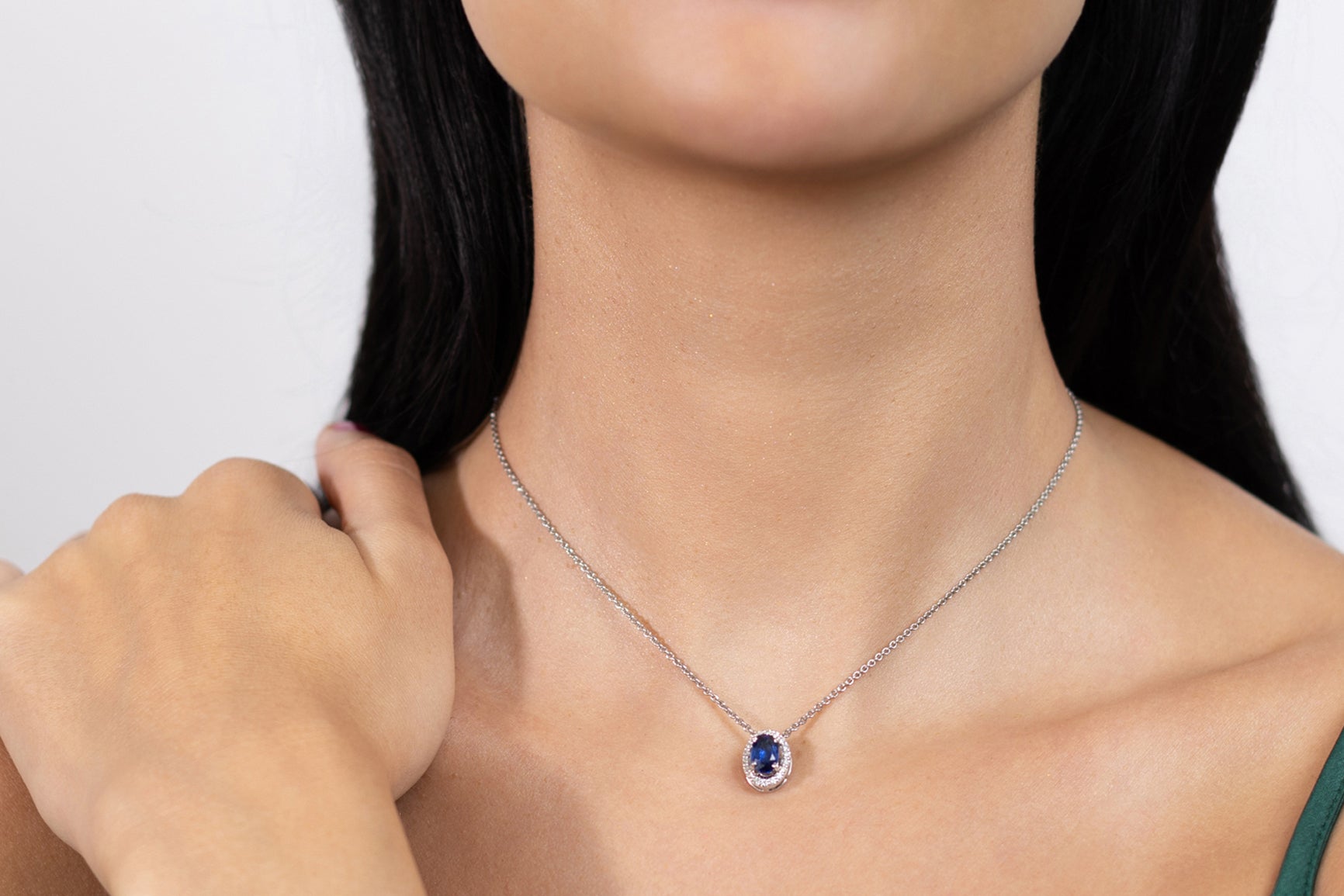 Changeable Stones and Diamond Necklace
