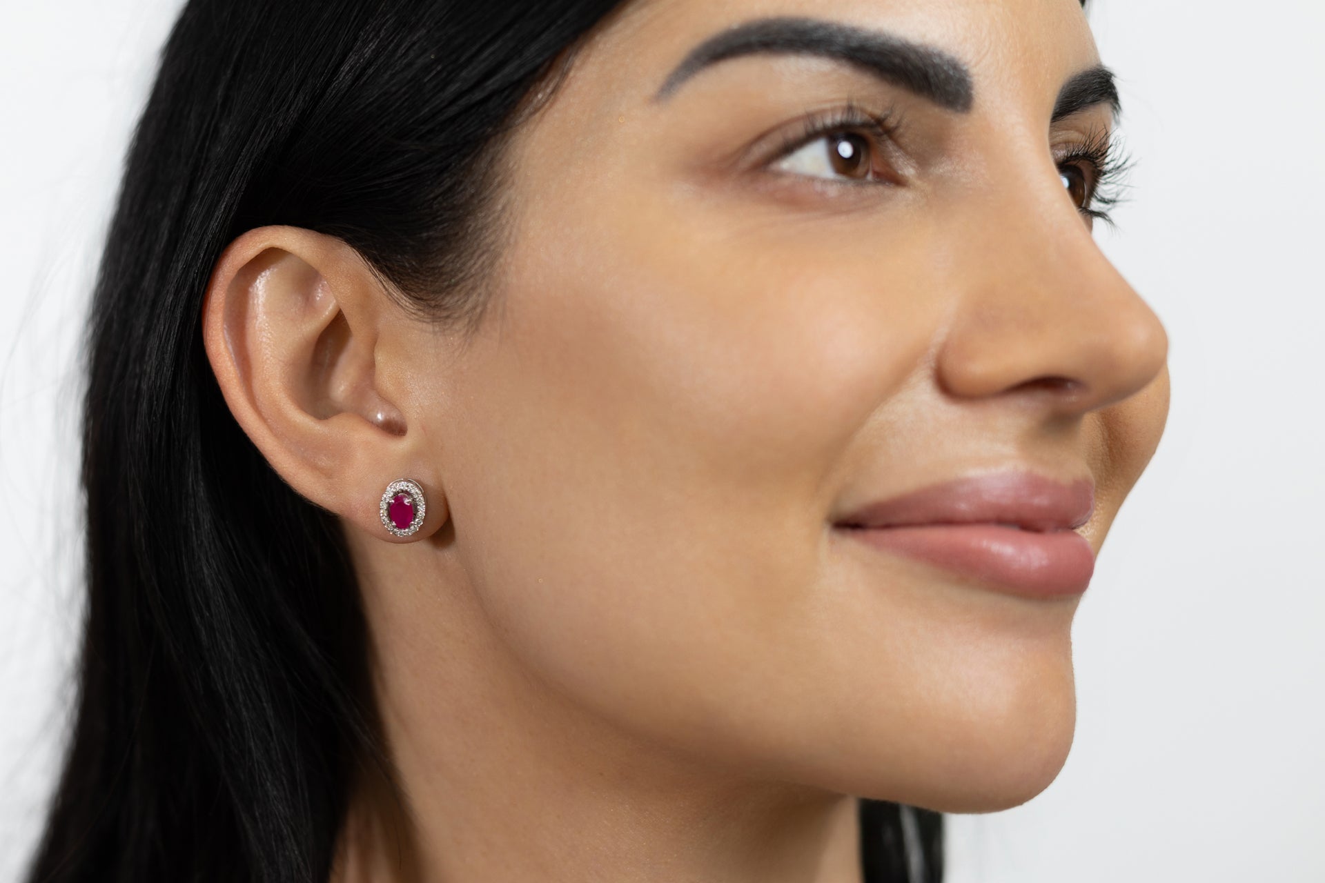 Changeable Stones and Diamond Earrings