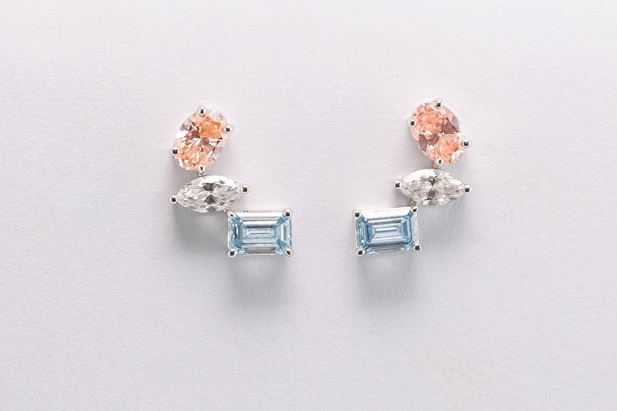 Vian Trio Diamond Earrings