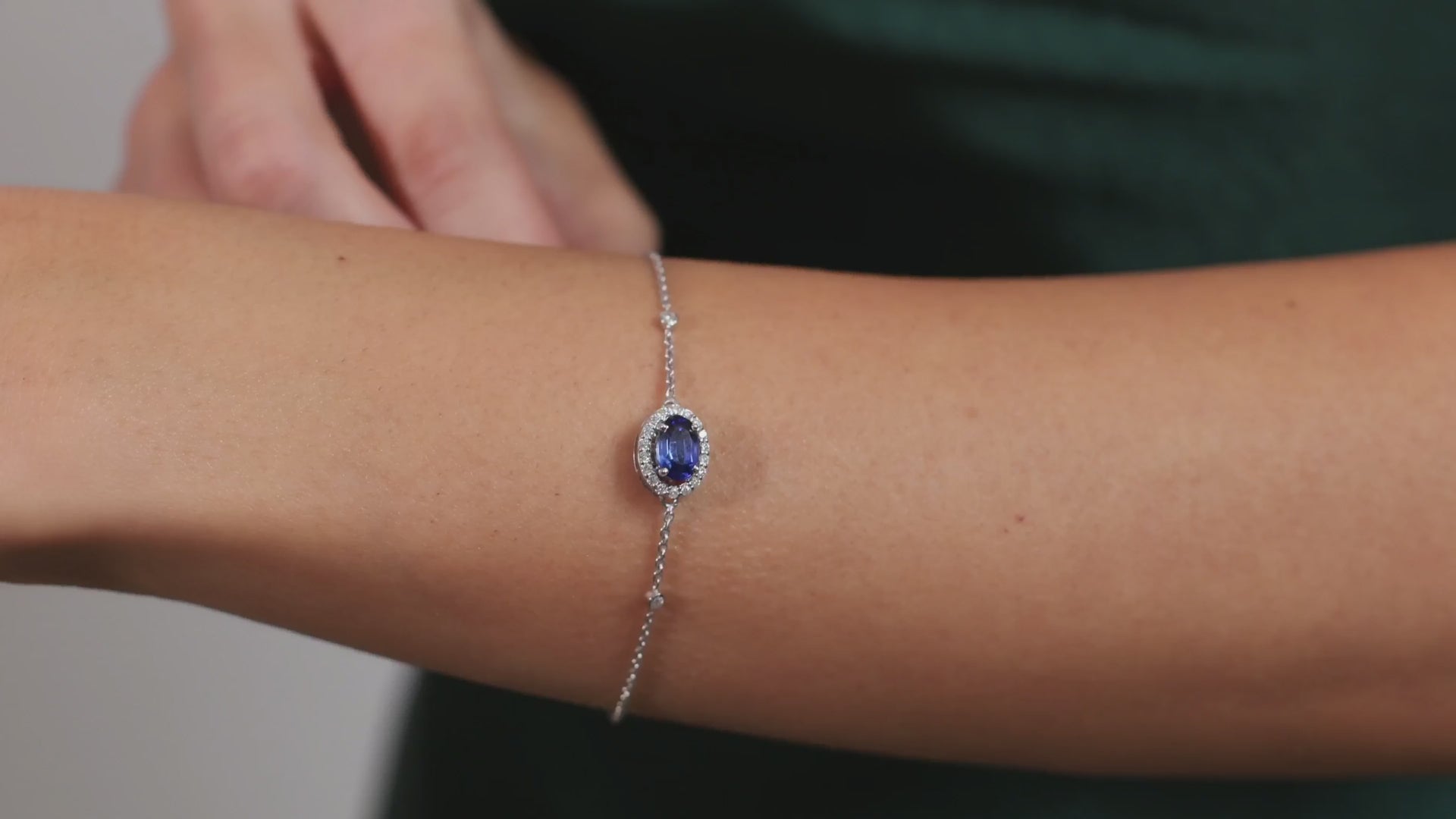Changeable Stones and Diamond Bracelet