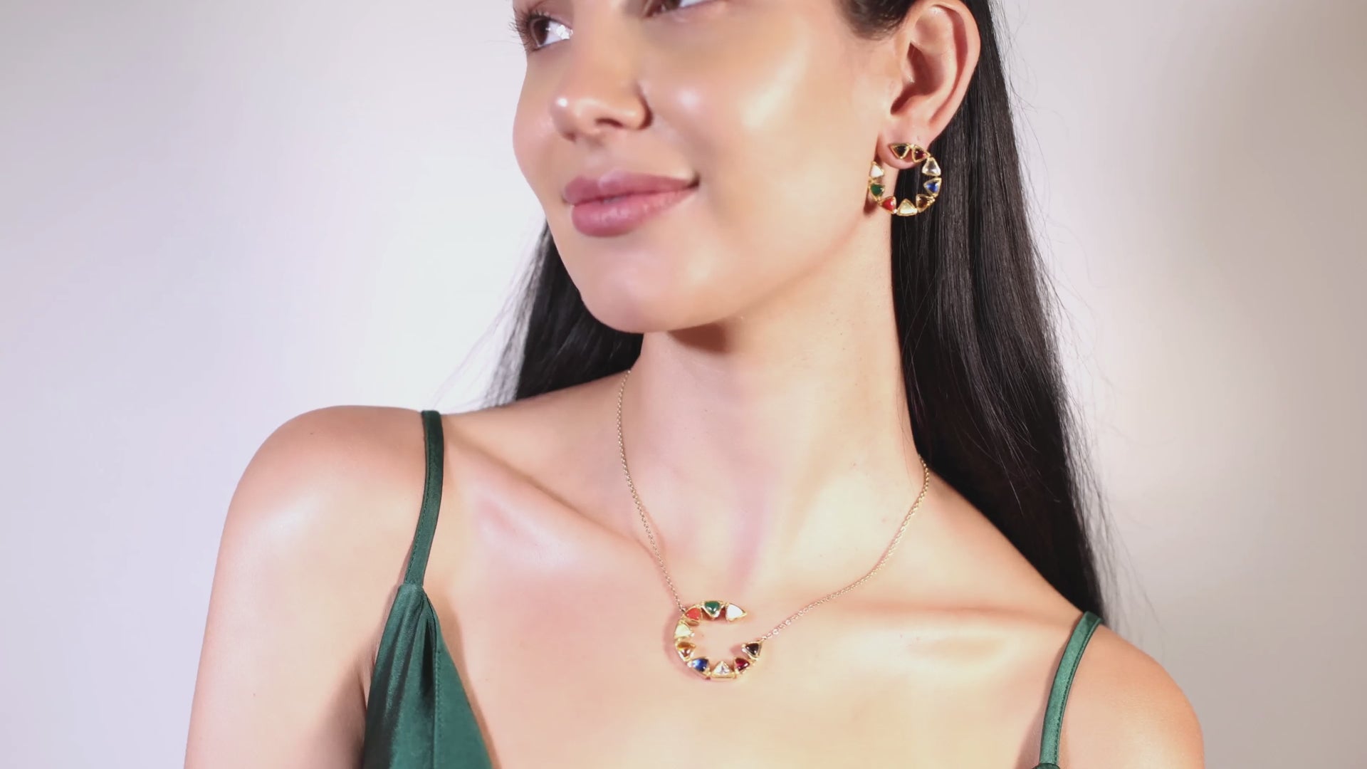 Vian Uncut Diamond Navratna Collection