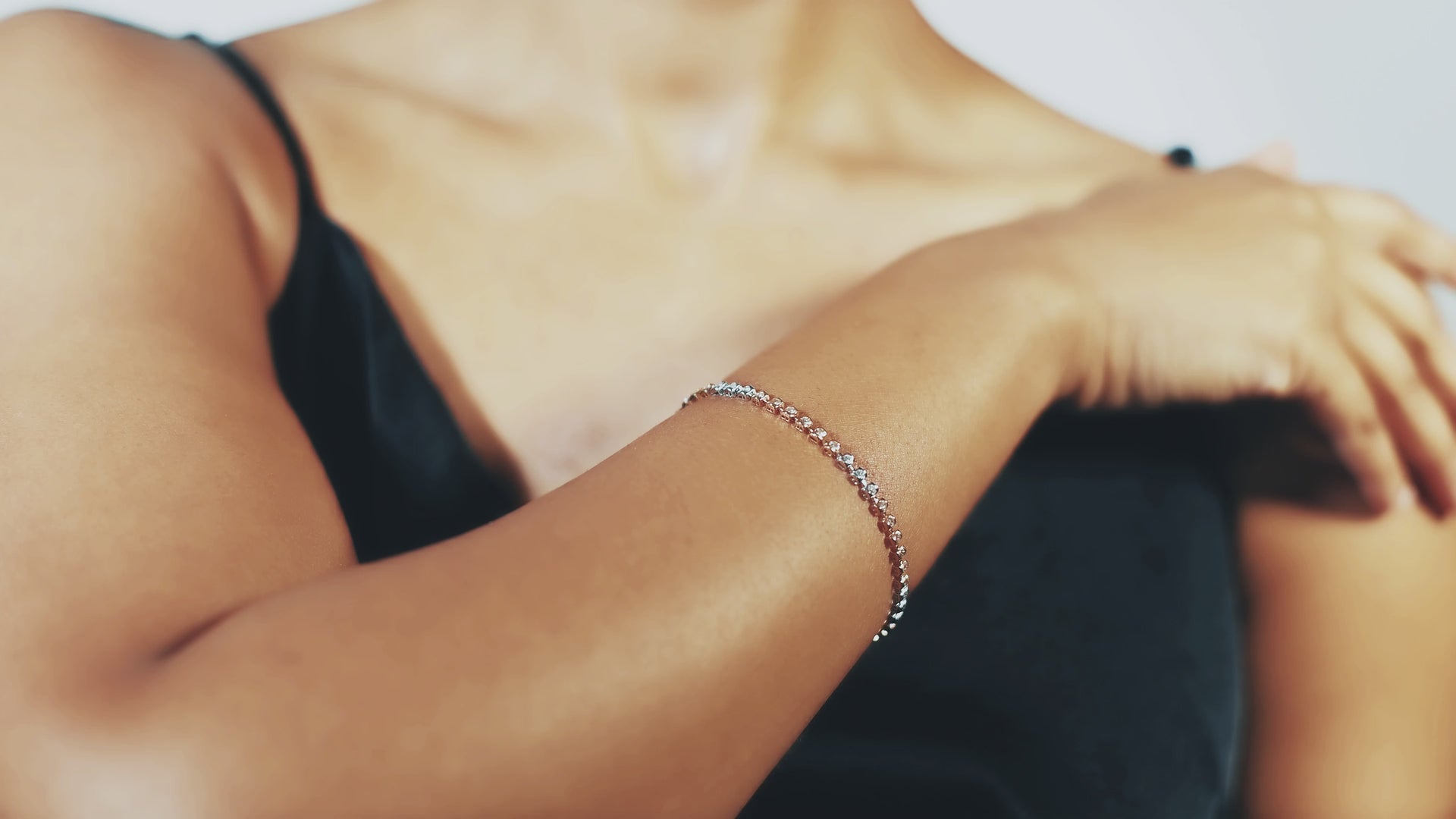 Thick Diamond Line Bracelet
