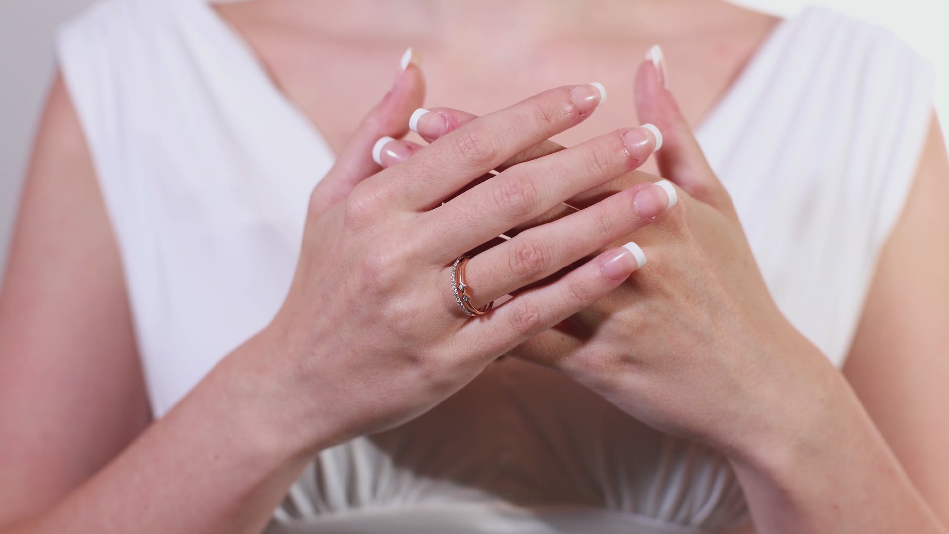 Twin Band Diamond Ring